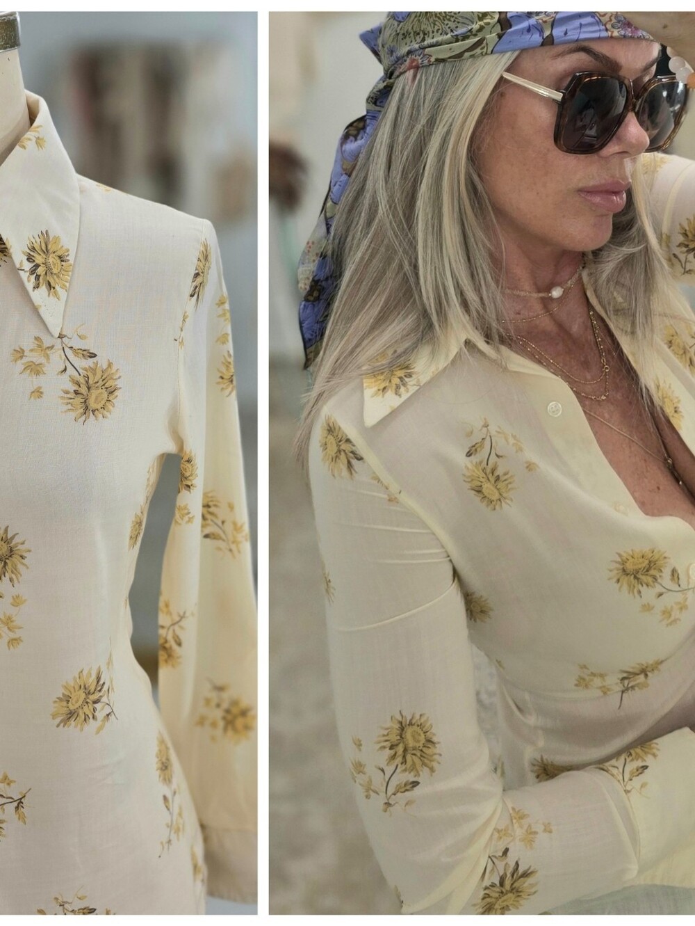 Vintage Sears Button Down Blouse